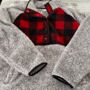 Maurice’s Buffalo Plaid Sherpa pullover Size 3X